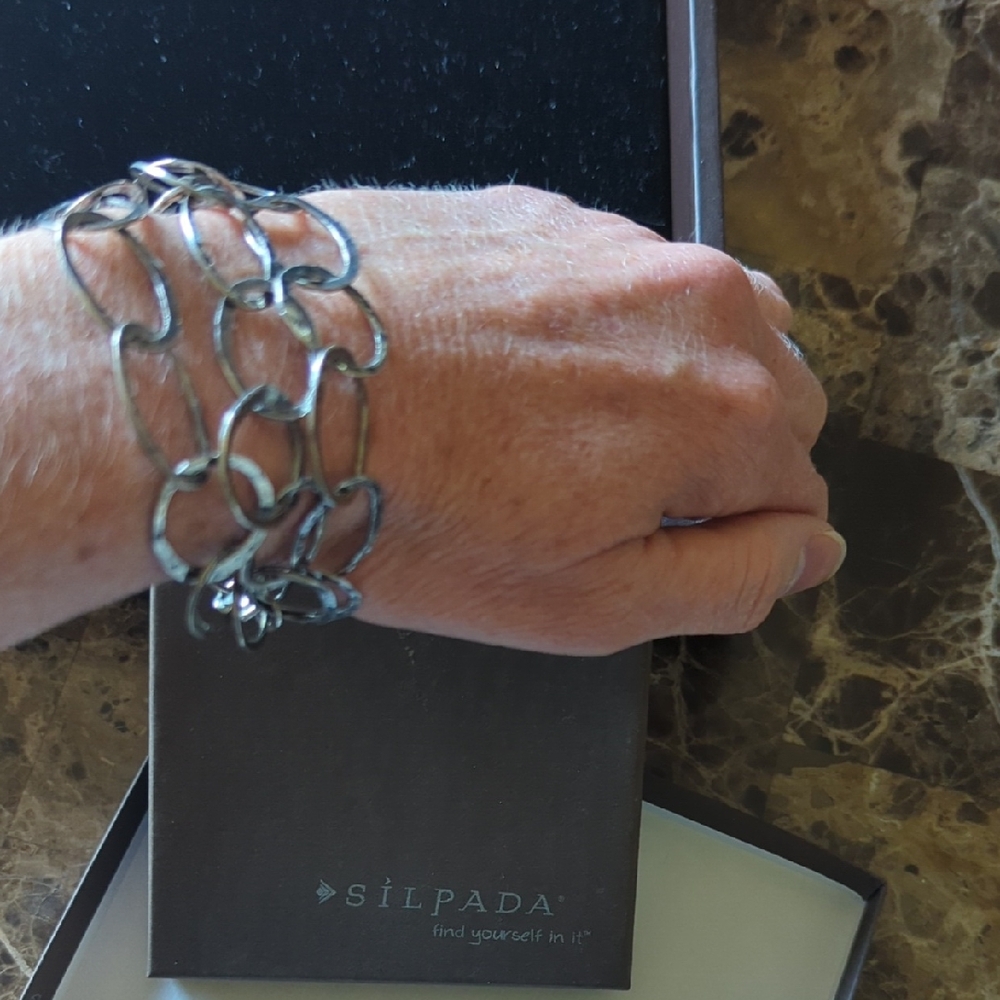 Silpada Silver Statement Bracelet Classic Jewelry